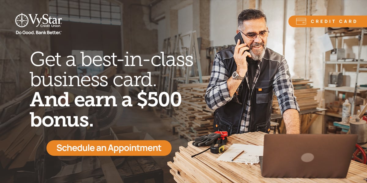 Get a best-in-class business card. And earn a $500 bonus. schedule an appointment.