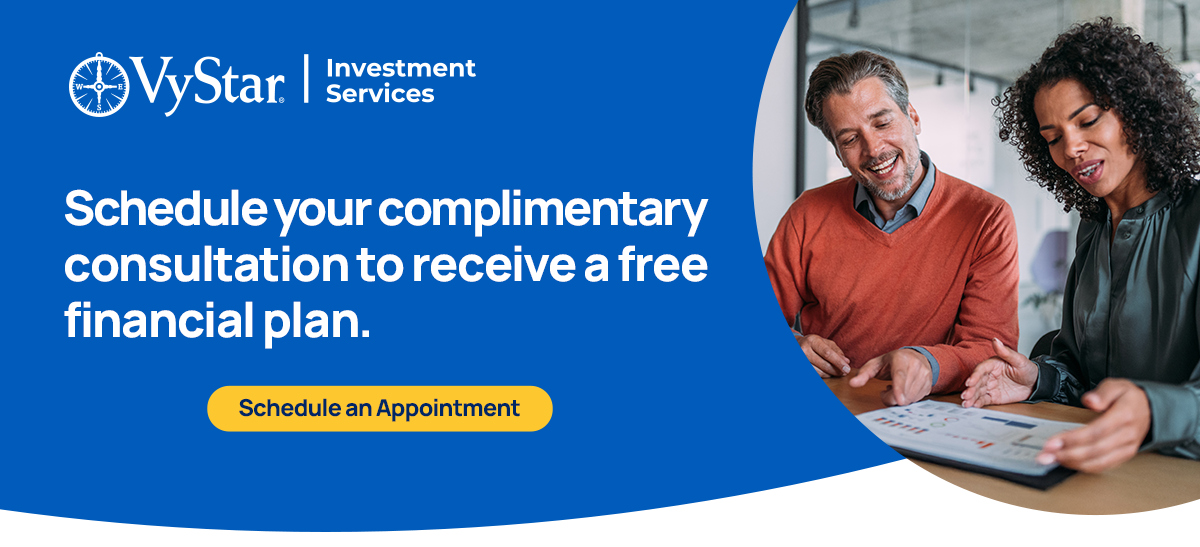 Schedule your complimentary consultation to receive a free financial plan. Schedule an Appointment