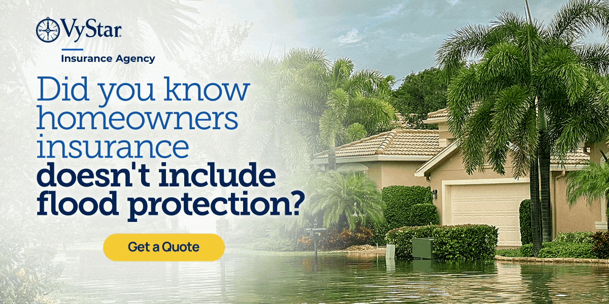 Did you know homeowners insurance doesn't include flood protection?